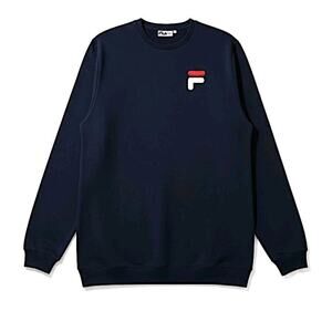 Vintage Fila Sweatshirt Crewneck Size XL Dark Navy Blue Embroidered Logo Casual